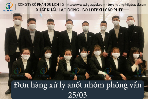 Điều kiện XKLĐ Nhật Bản 2021 Đơn Hàng Xử Lý Anốt Nhôm