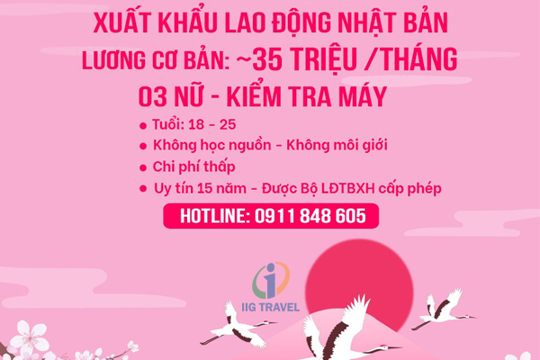 Việc Làm Nhật Bản Đơn Hàng Kiểm Tra Máy Móc Phỏng Vấn 24/02
