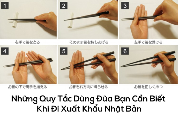 Những Quy Tắc Dùng Đũa Bạn Cần Biết Khi Đi Xuất Khẩu Nhật Bản