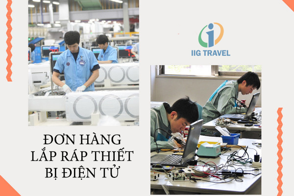 Tuyển Nữ XKLD Nhật Đơn Hàng Lắp Ráp Thiết Bị Điện Tử