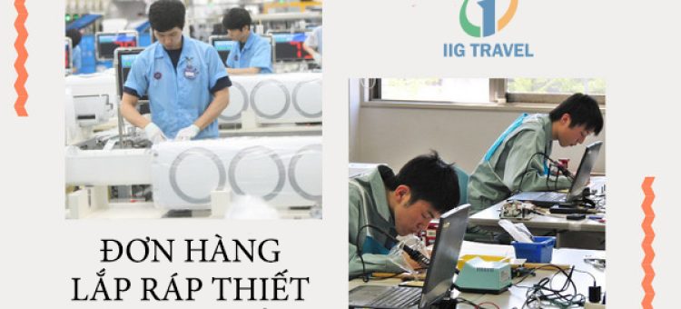 Tuyển Nữ XKLĐ Nhật Đơn Hàng Lắp Ráp Thiết Bị Điện Tử
